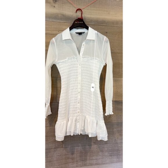Veronica Beard Kelsey Button-Down white Dress Size 10 - Picture 9 of 9